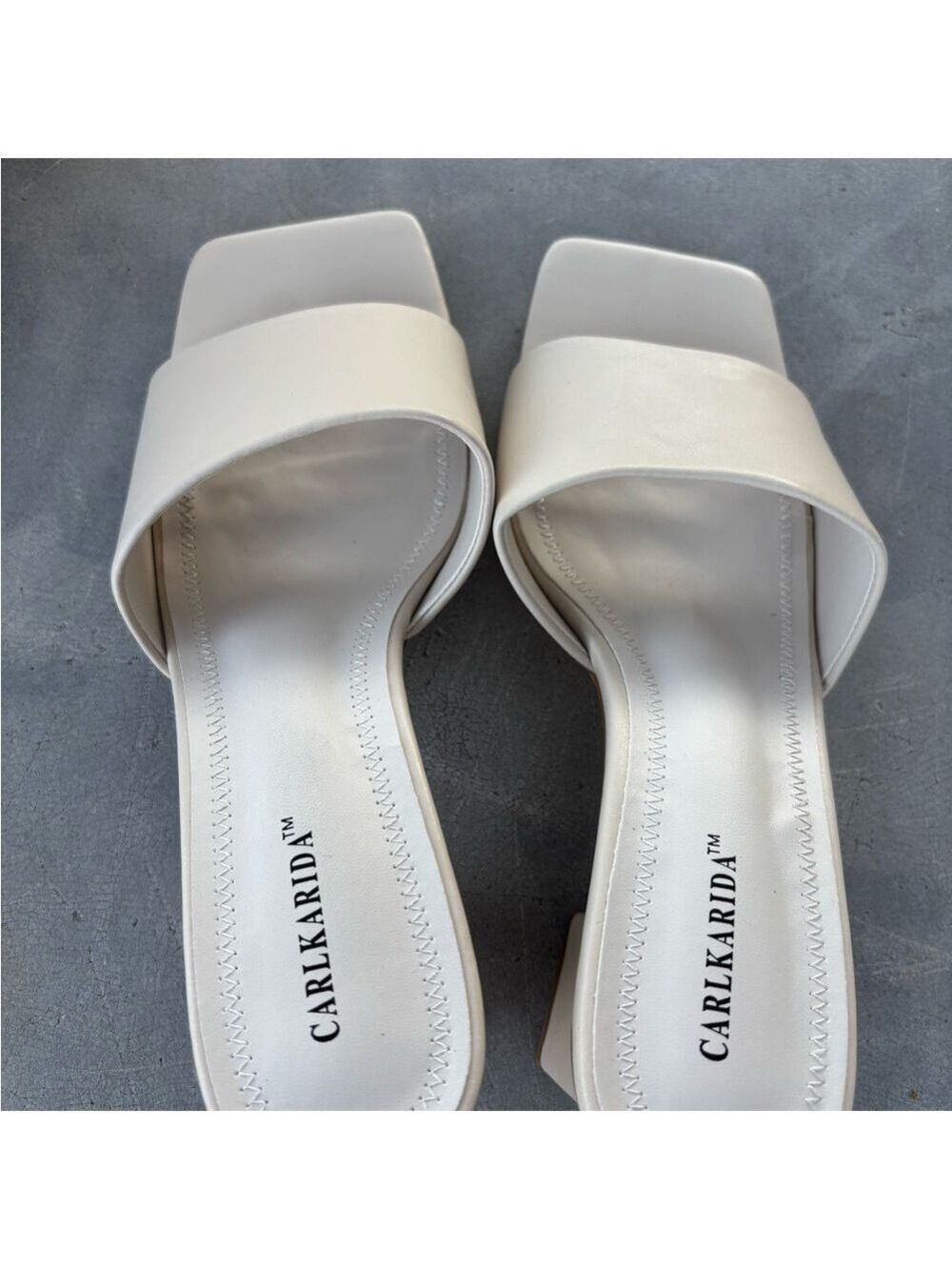 Women Square Toe Heeled Pumps Sandals